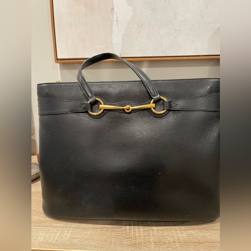 Gucci Horsebit Convertible Leather Tote - Picture 9 of 15